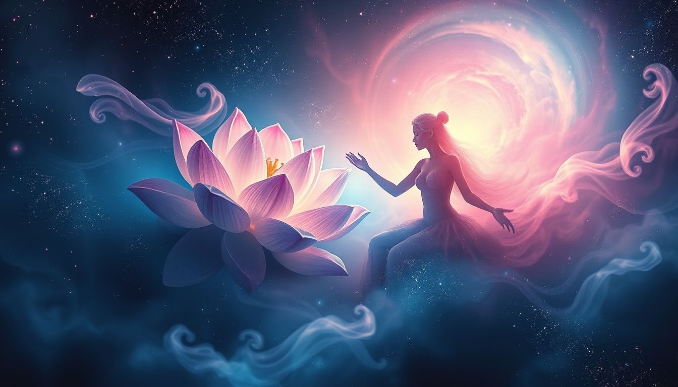 Rêver d’un lotus et d’un partenaire symbolise union et éveil spirituel.