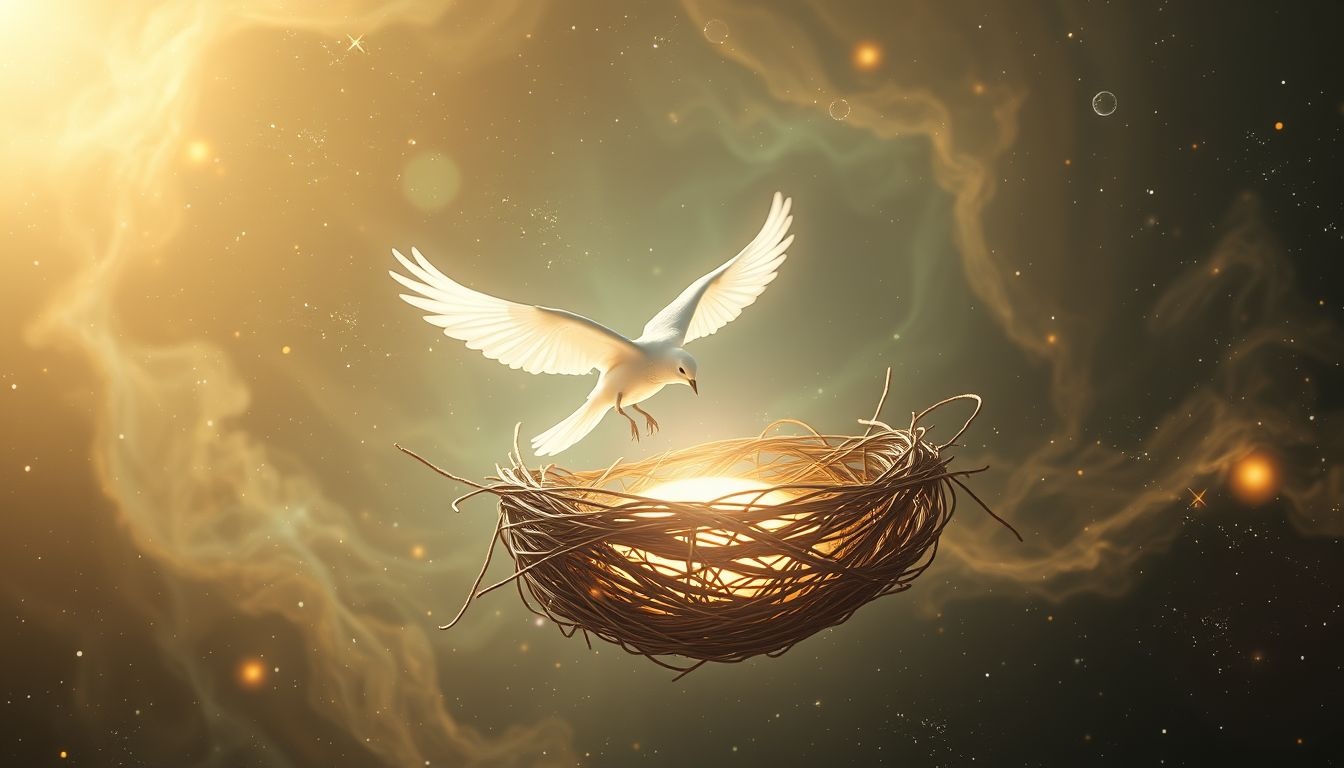 Rêver d’oiseau quittant nid symbolise souvent un nouveau départ libre.