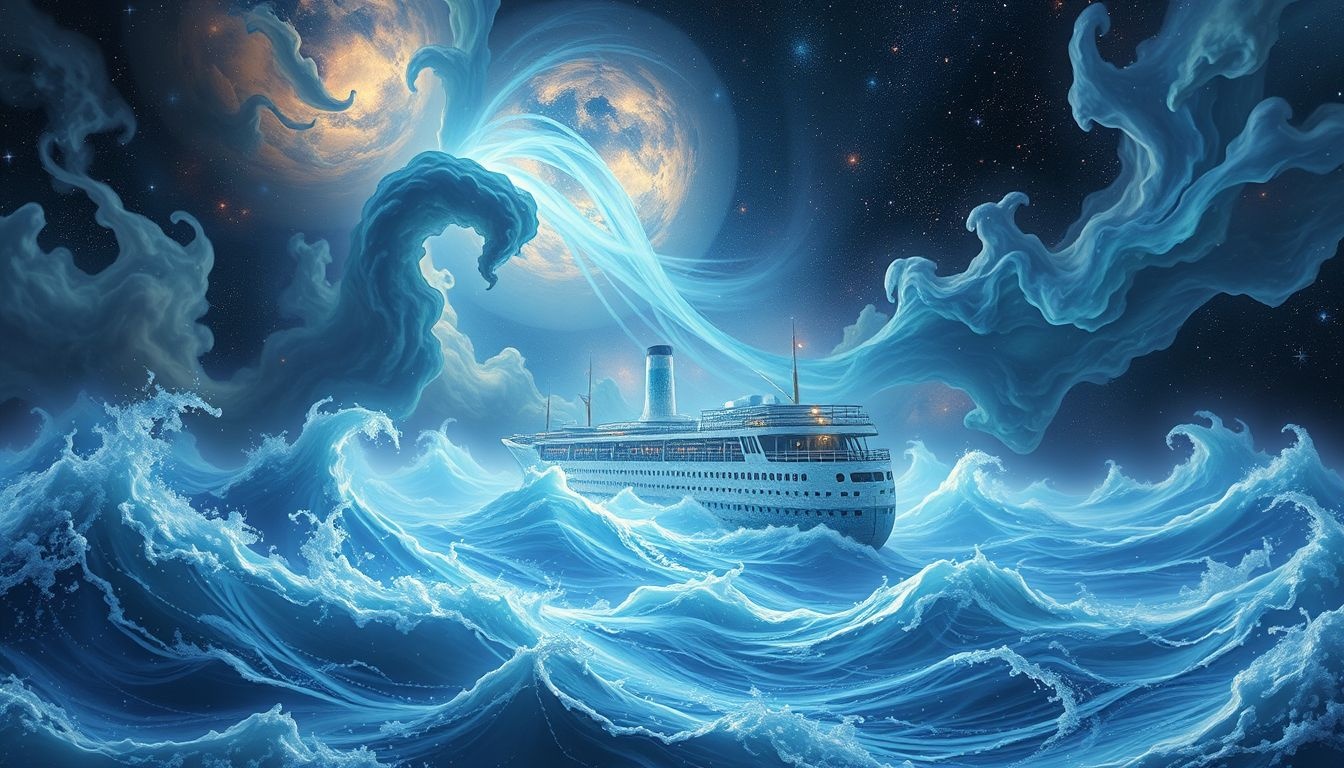 Rêver d'un paquebot affrontant la tempête symbolise la résilience face aux défis.