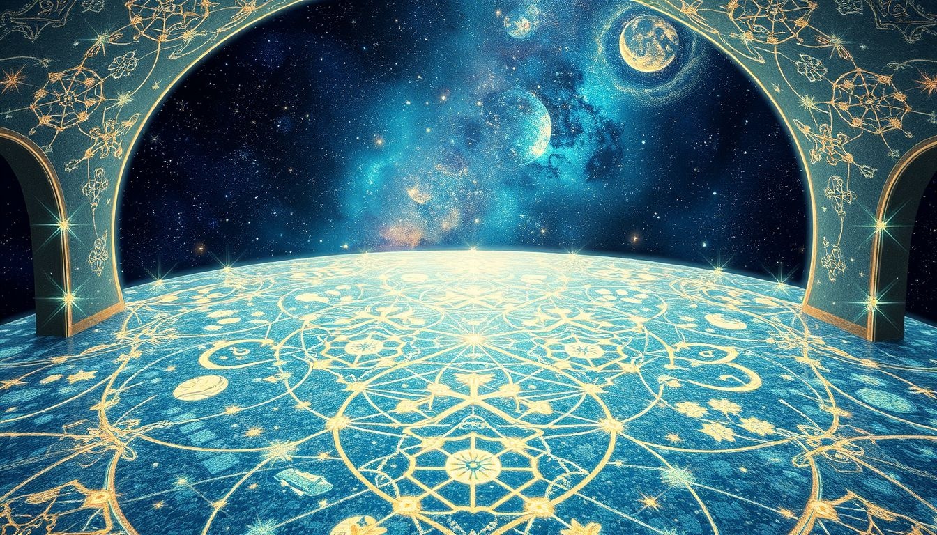 Rêver d’un sol en mosaïque évoque l’unité spirituelle collective.