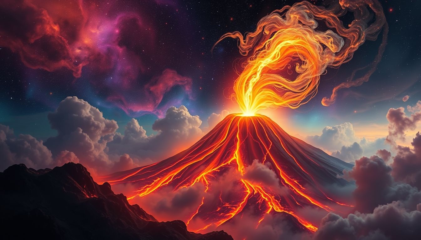 Rêver de volcan évoque des émotions intenses et passions enfouies.