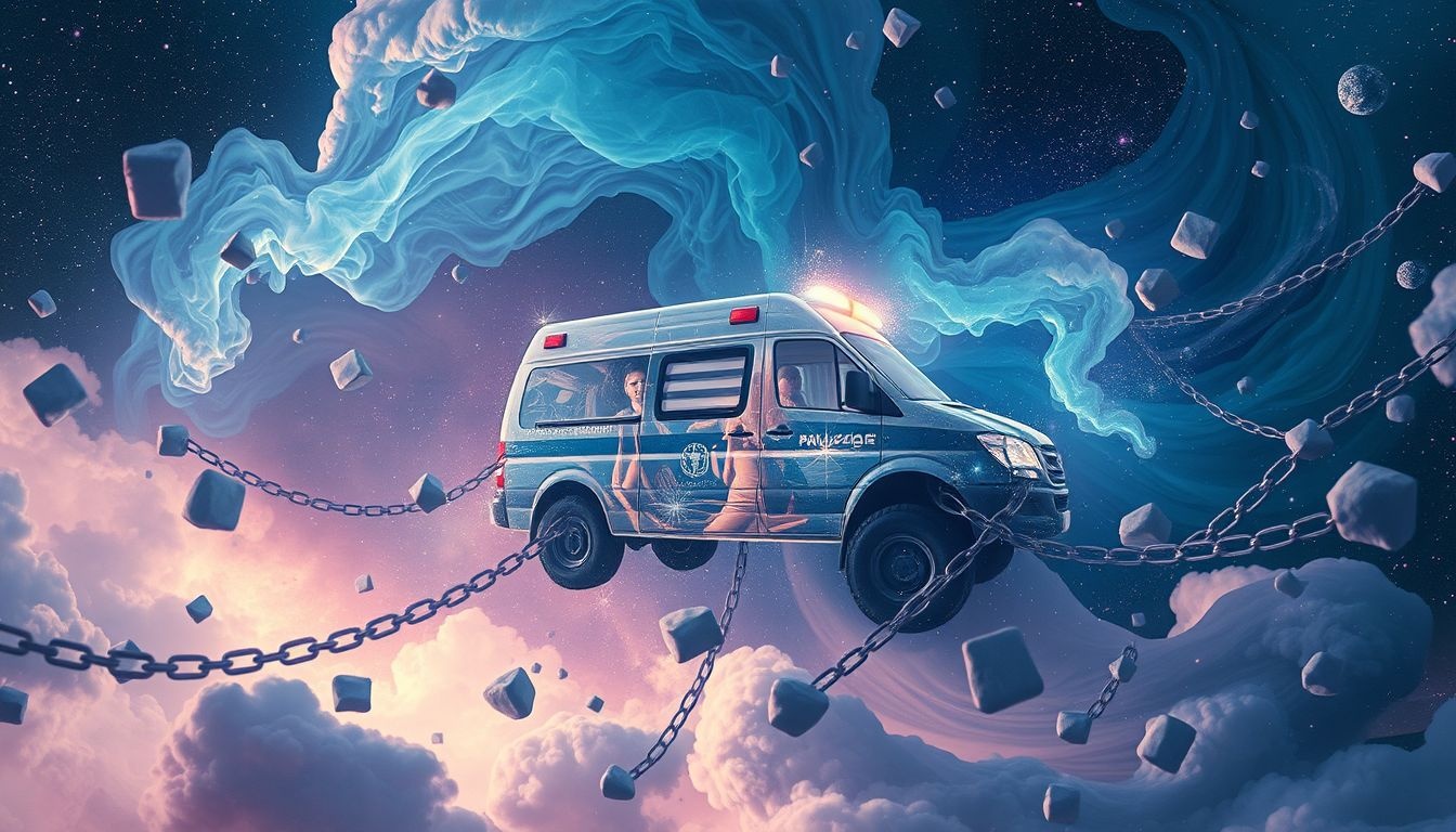 Rêver d'ambulance accidentée symbolise des obstacles imprévus à surmonter.