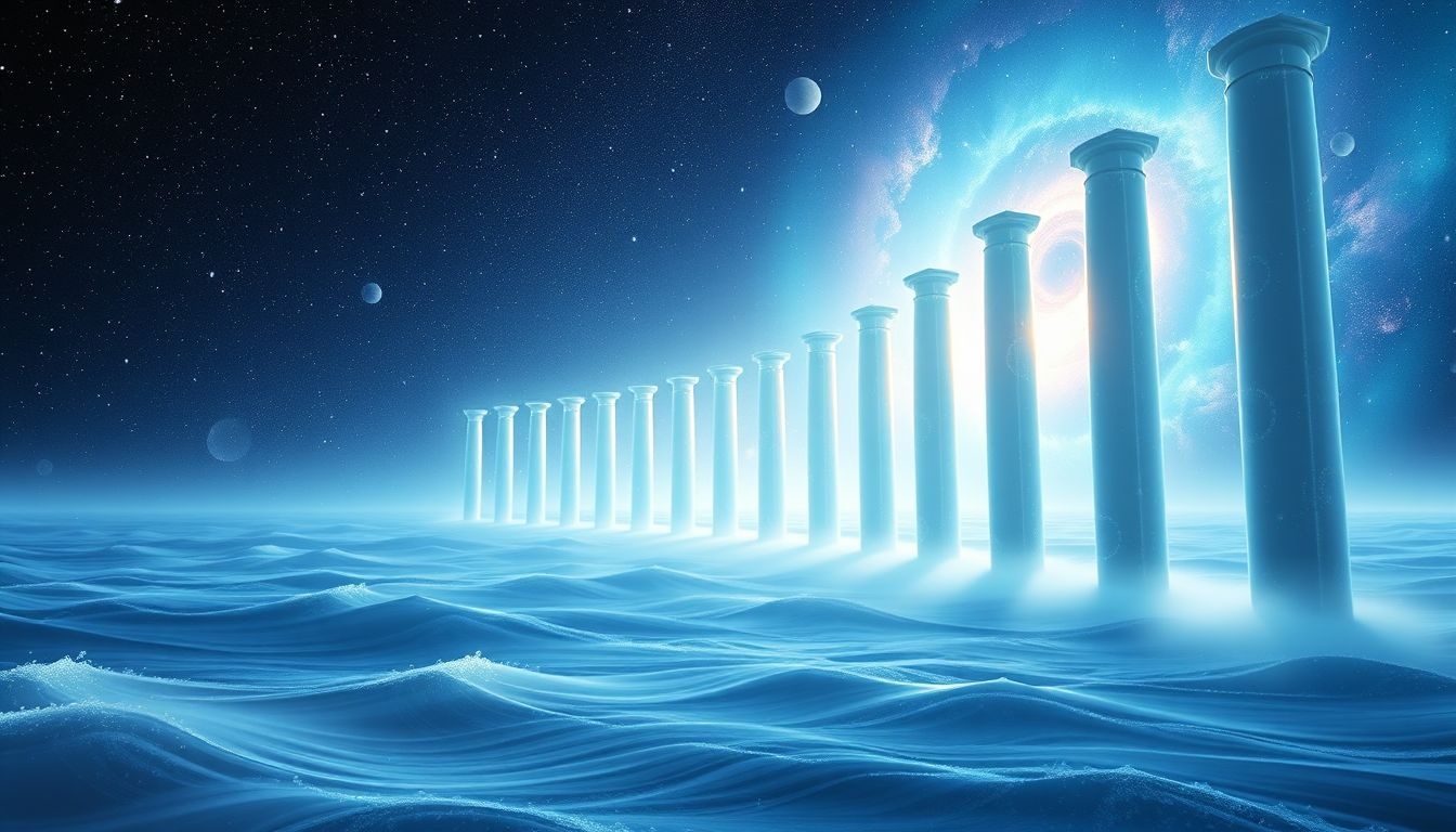 Rêver d'une colonnade vers la mer symbolise liberté et inconscient.