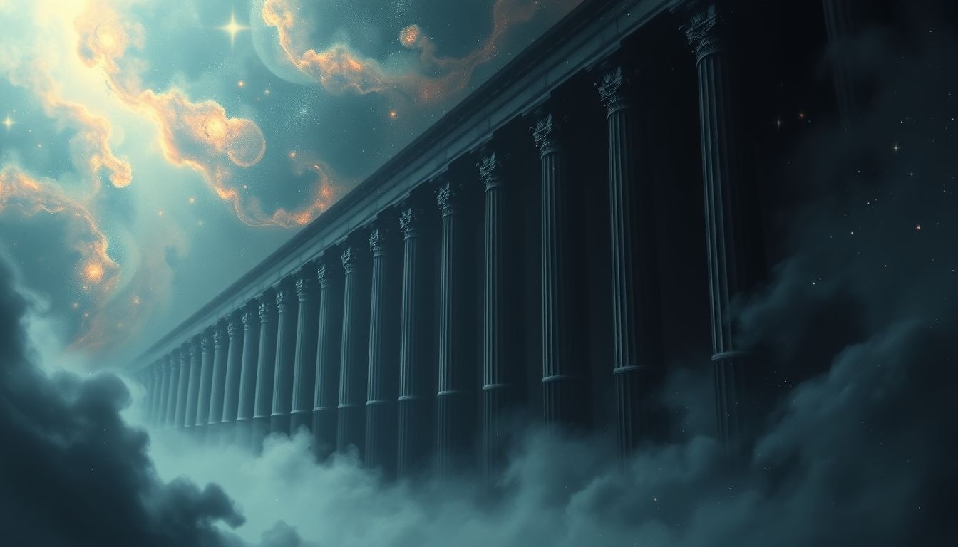 Rêver d'une colonnade sombre révèle peurs cachées et mystères inconscients.