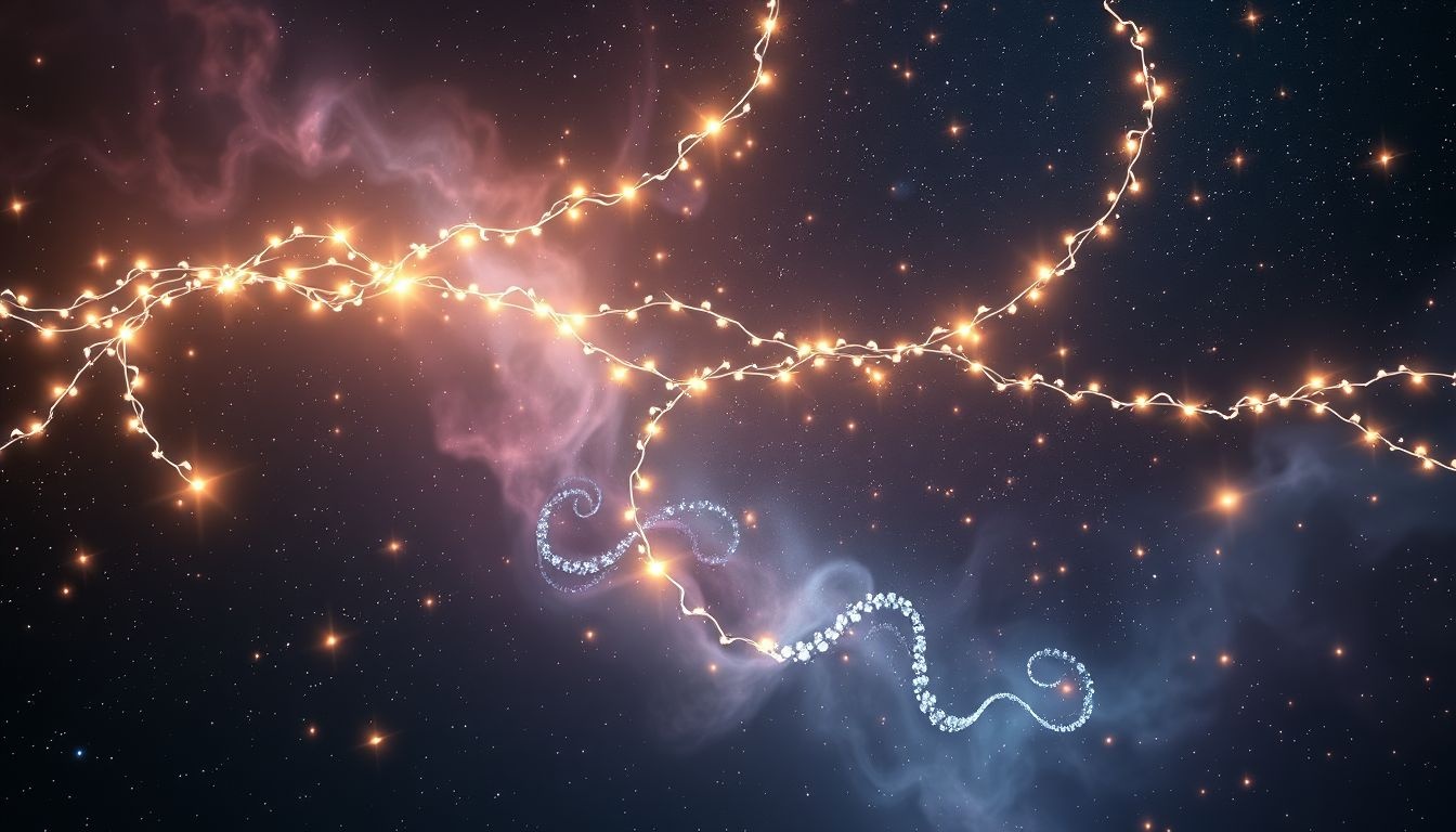 Rêver d'une guirlande de lumières symbolise espoir et bonheur.