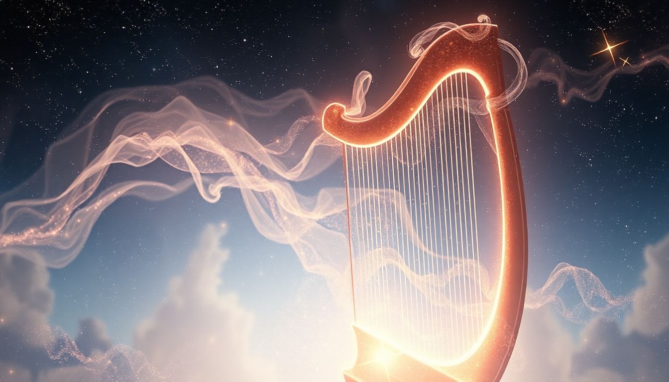 Rêver d’une harpe cassée symbolise souvent un désaccord intérieur.