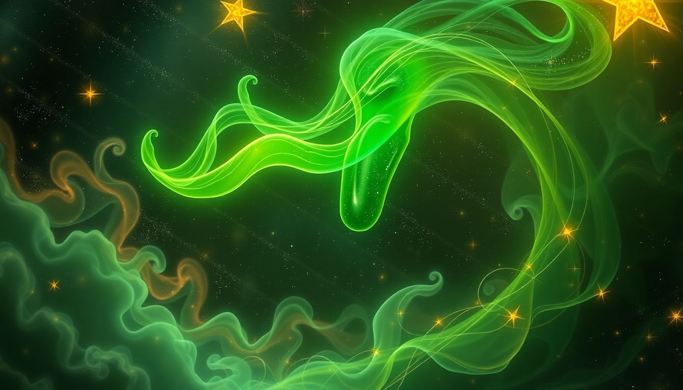 Rêver d'une langue verte symbolise expansion et dialogue apaisant.