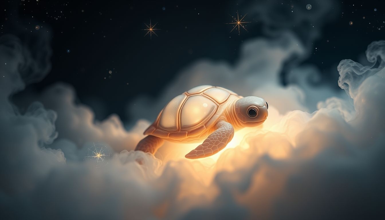 Rêver d'une petite tortue symbolise vulnérabilité et nouveaux départs délicats.