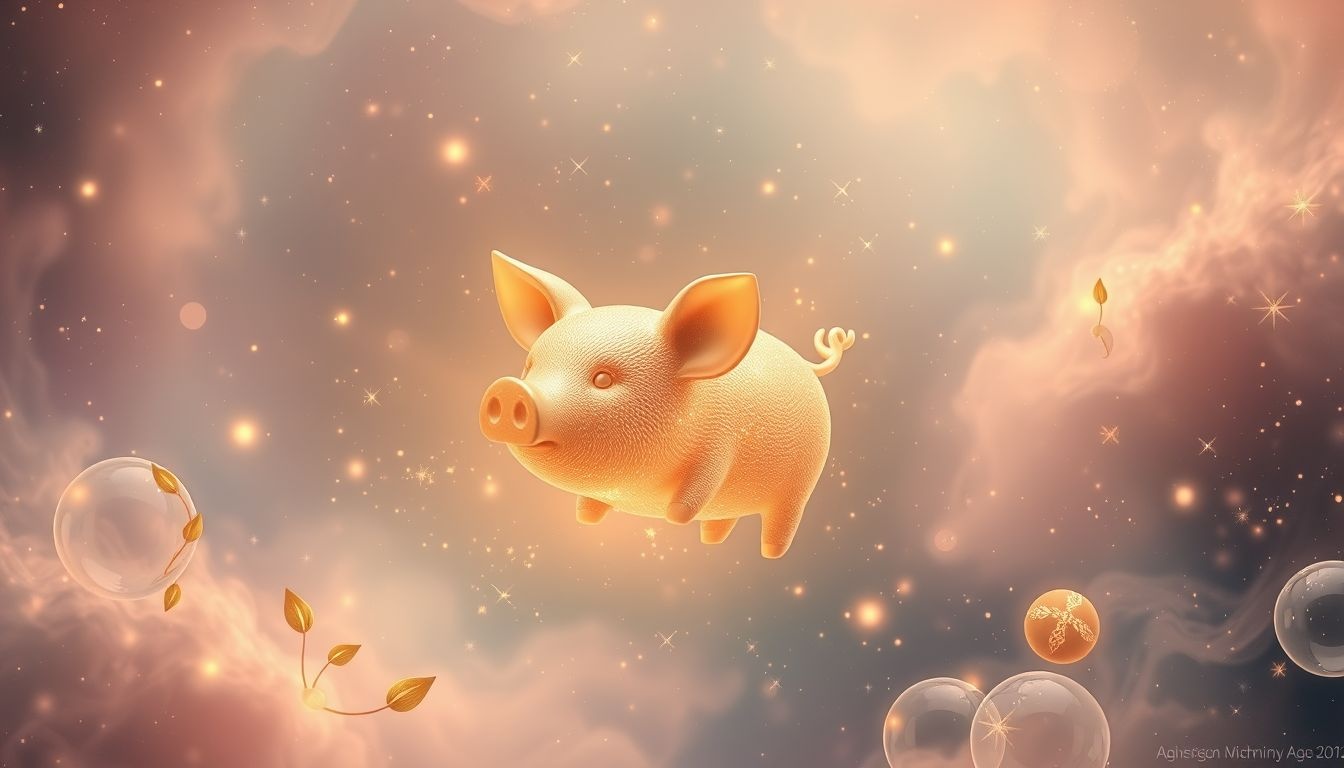 Rêver d'une tirelire cochon symbolise chance et abondance financière.