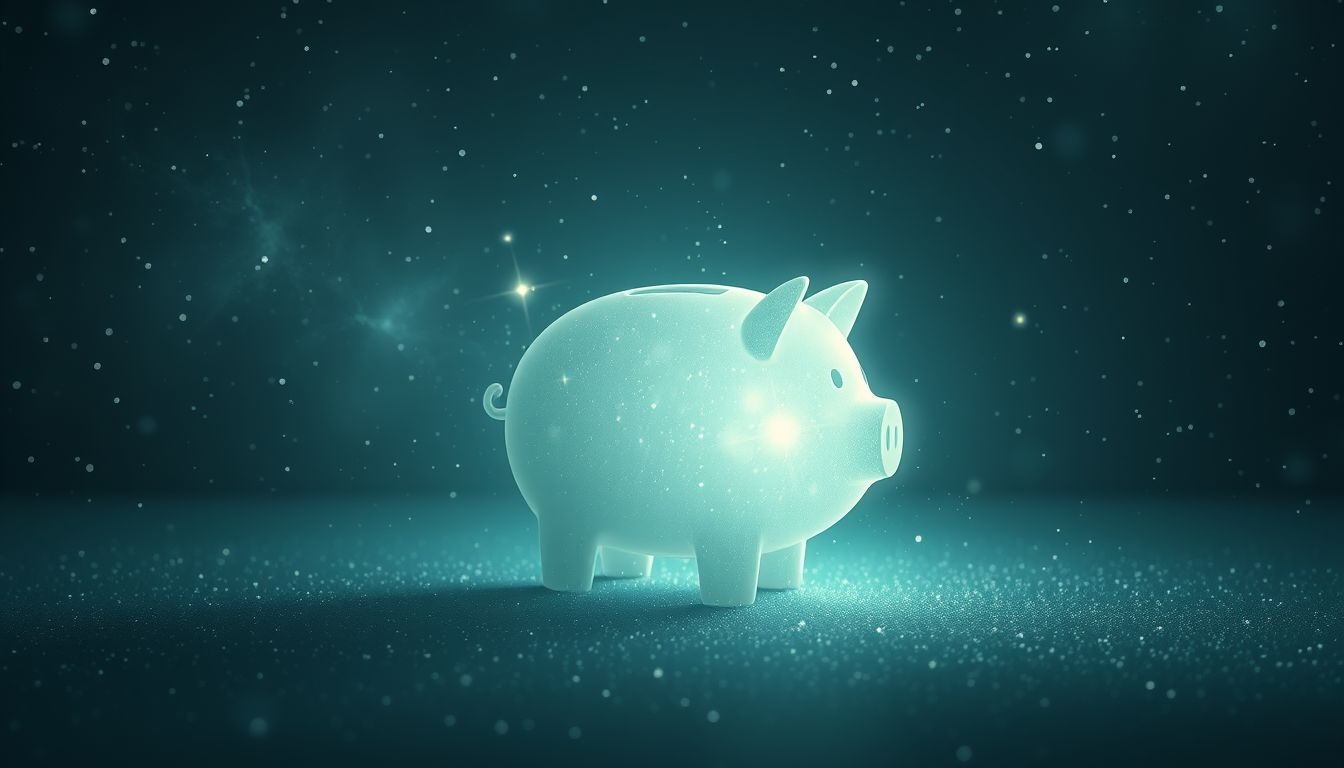 Rêver d'une tirelire vide symbolise souvent insécurité financière et anxiété.