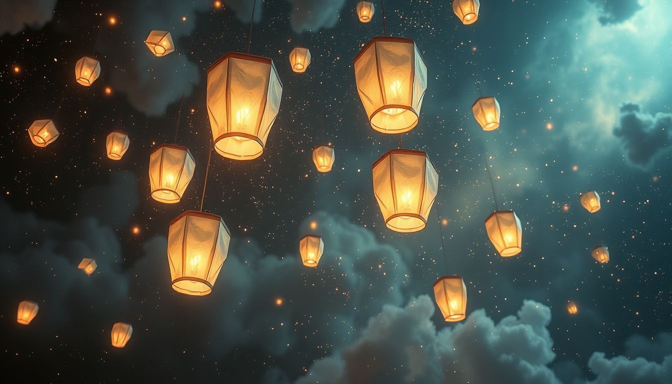 Rêver de lanternes chinoises évoque créativité et nouveaux projets lumineux.