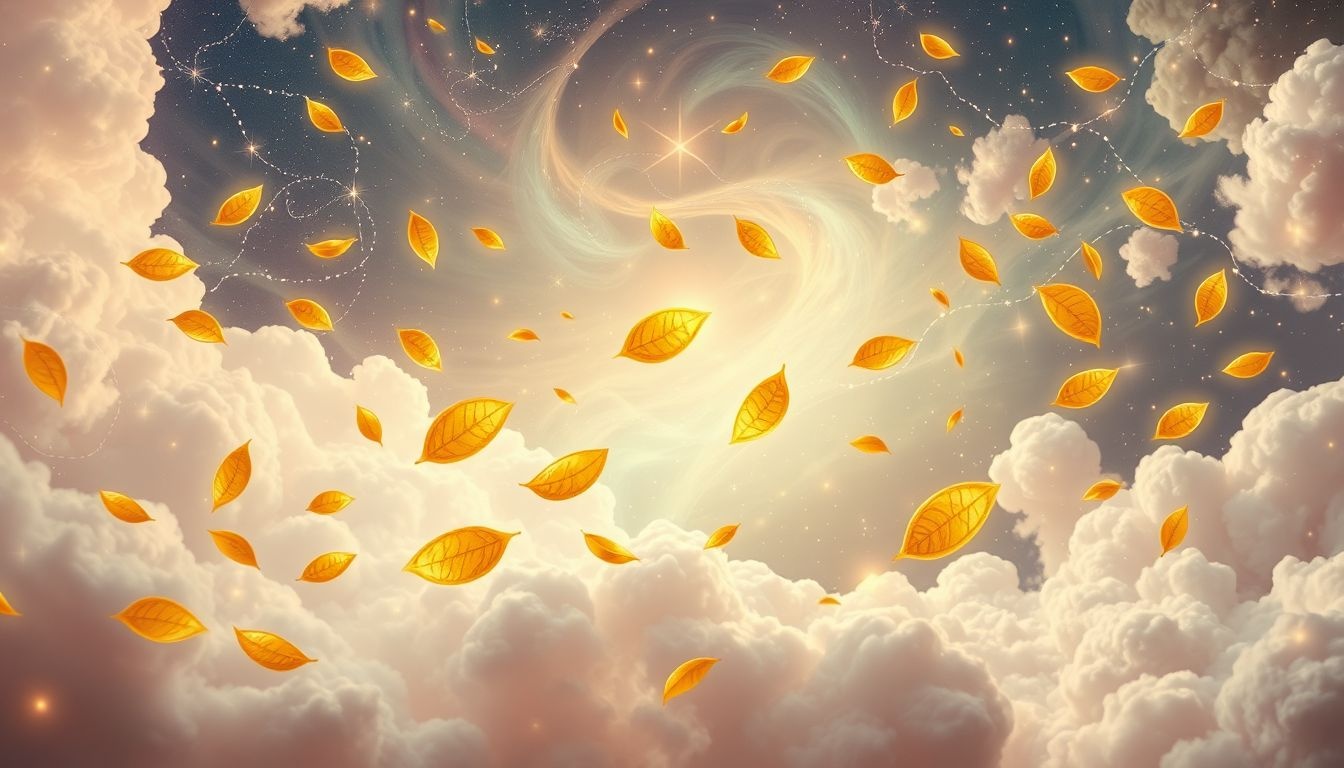 Rêver de feuilles d'or symbolise richesse et échange précieux.