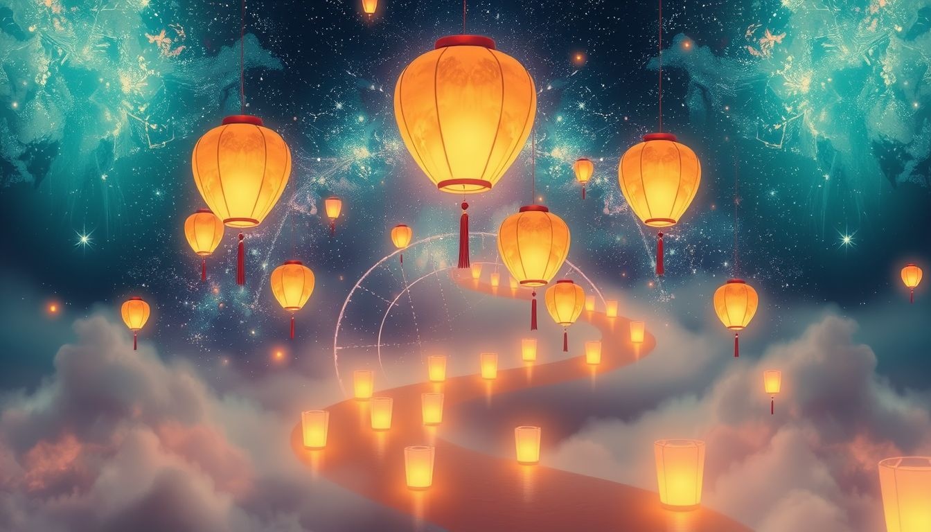 Rêver de lanternes chinoises guide vers un nouveau chemin éclairé.