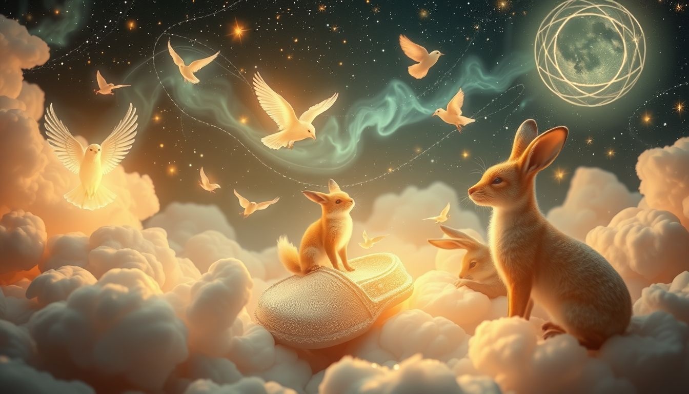 Rêver de pantoufles et d’animaux symbolise confort et instinct.