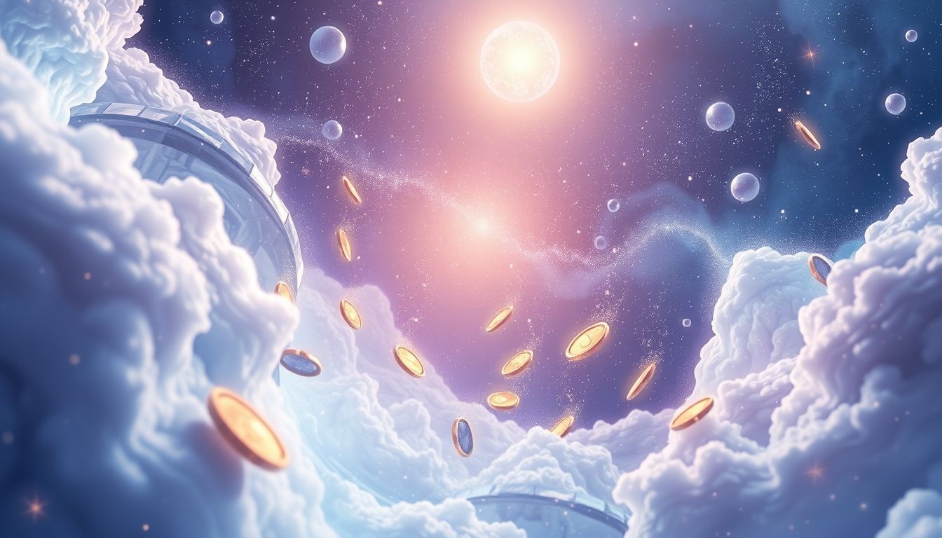 Rêver de pièces célestes symbolise des ambitions et potentialités infinies.
