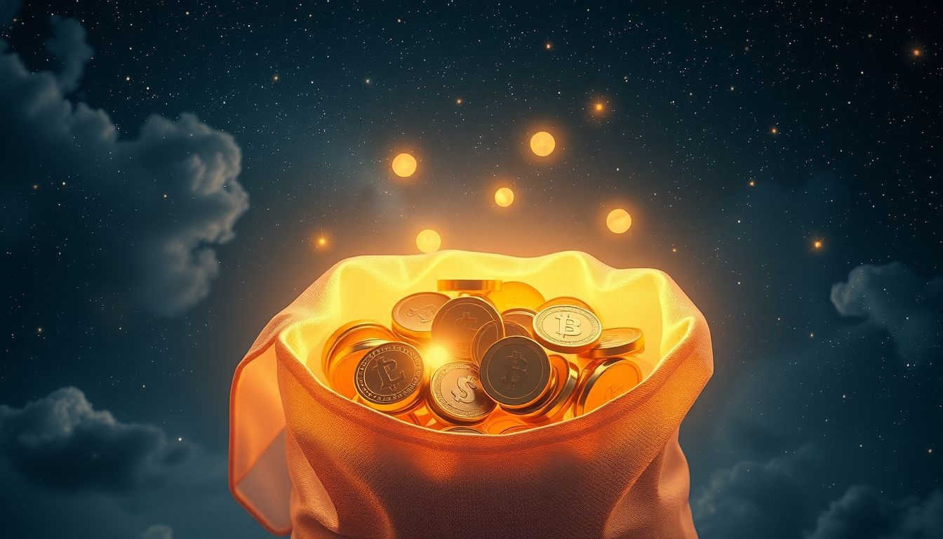 Rêver de pièces symbolise souvent le contrôle et la sécurité financière.