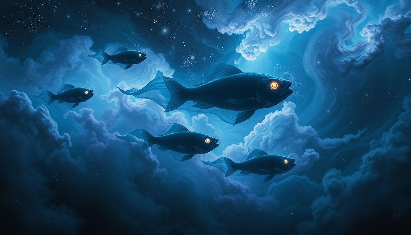 Rêver de poissons menaçants révèle peurs profondes et conflits intérieurs.