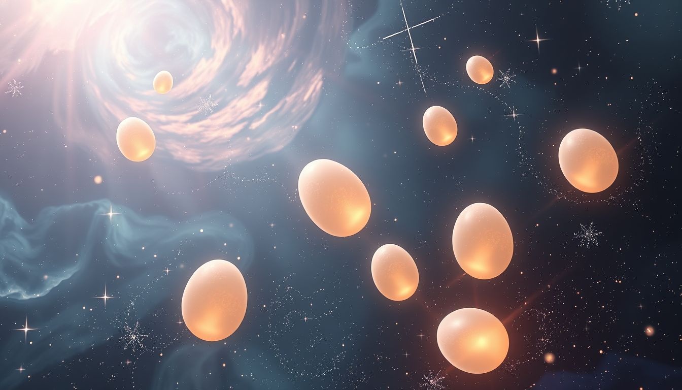 Rêver d'œufs symbolise souvent la naissance et le potentiel caché.