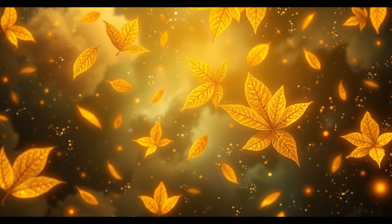 Rêver de feuilles d’or symbolise richesse cachée et opportunités nouvelles.