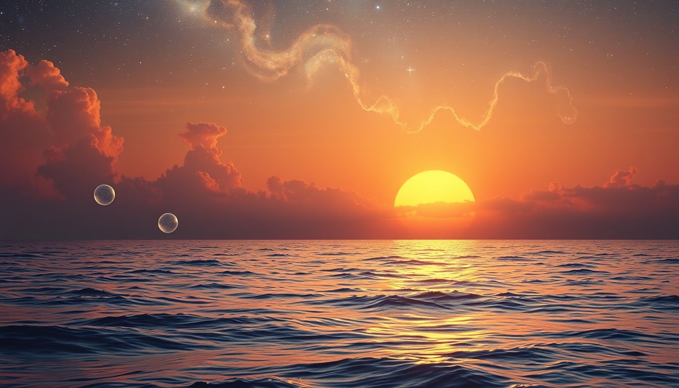 Le coucher de soleil méditerranéen symbolise renouveau et espoir futur.