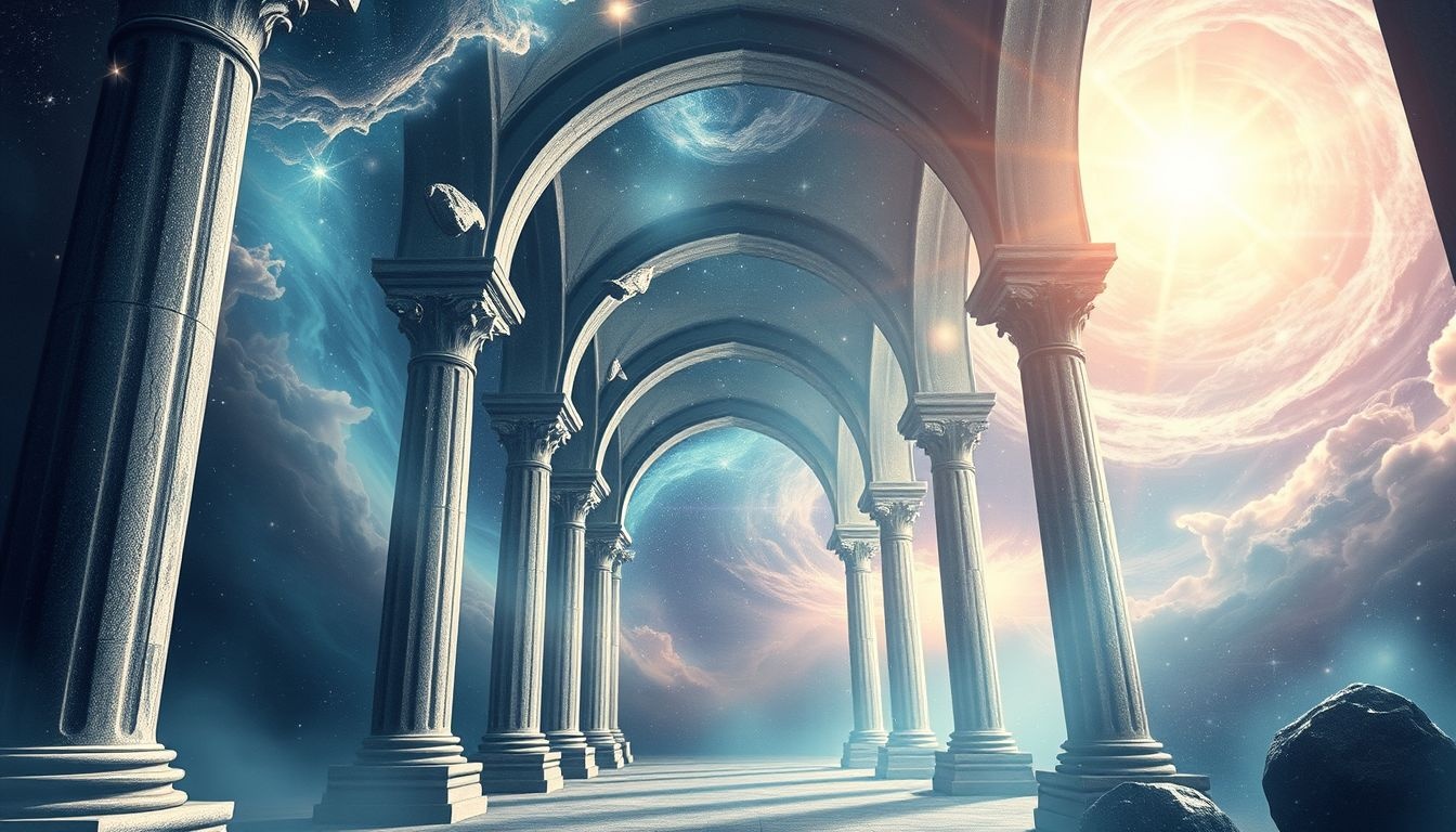 Les colonnades symbolisent souvent soutien et stabilité dans les rêves.