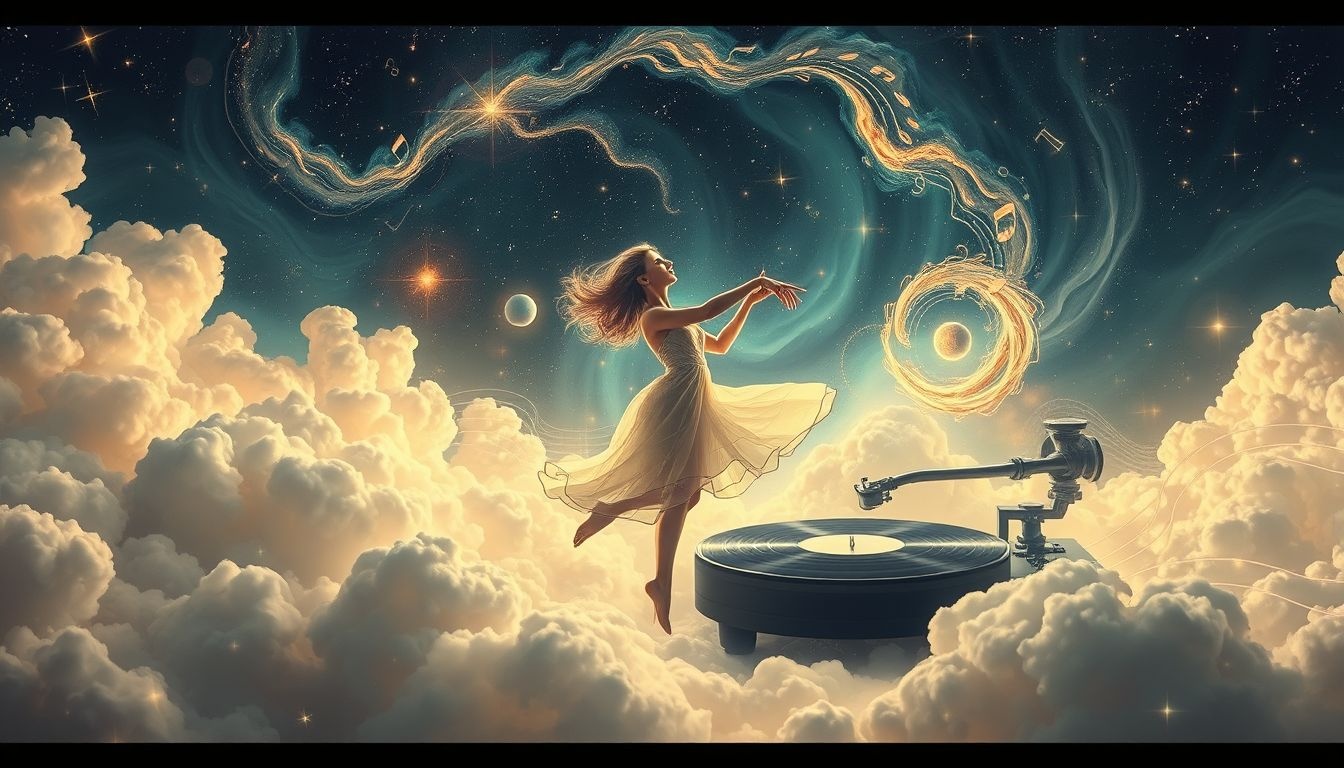 Rêver de danser au gramophone symbolise joie et nostalgie profonde.