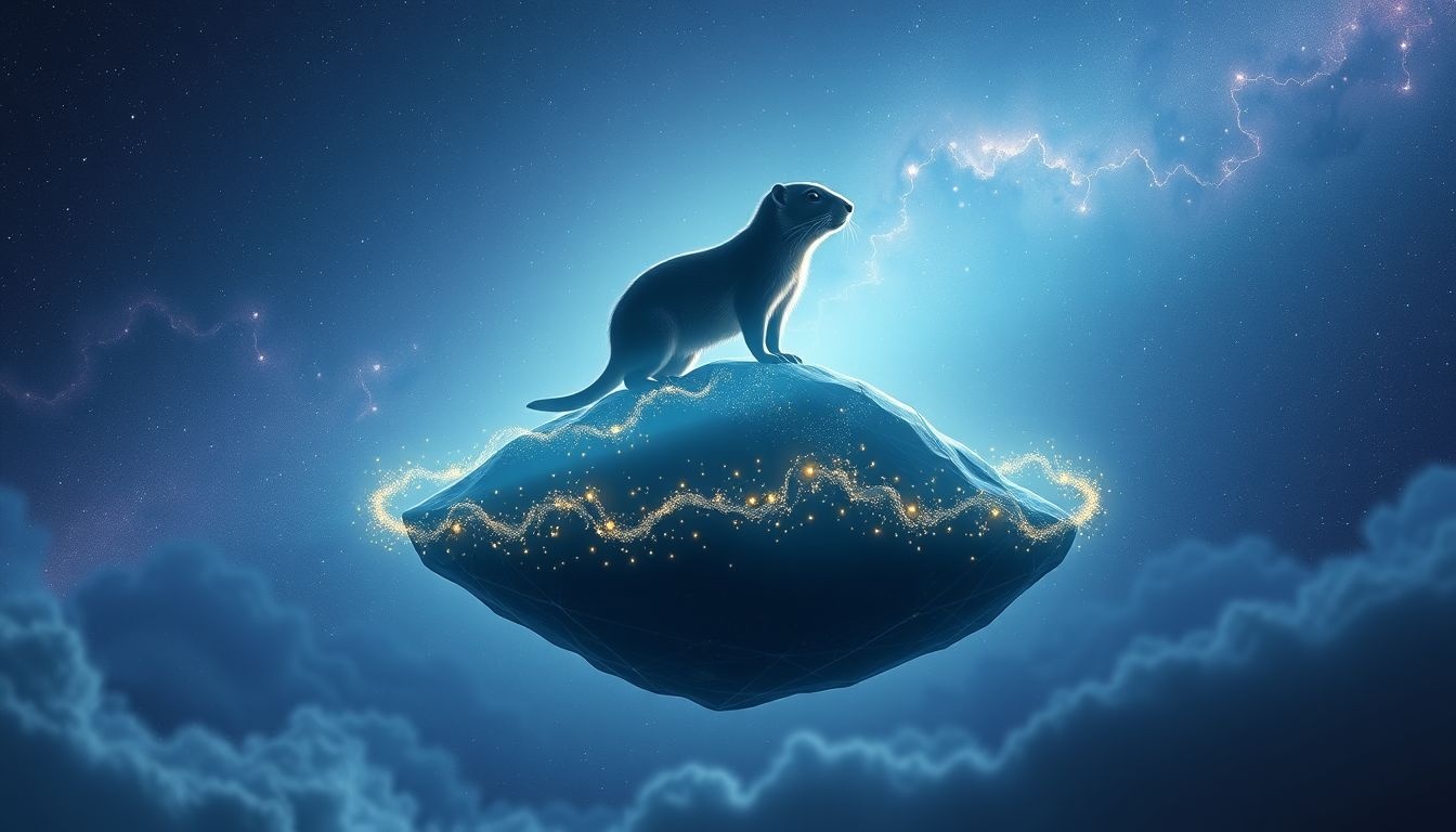 Le chien de prairie symbolise la vigilance pour protéger son territoire.