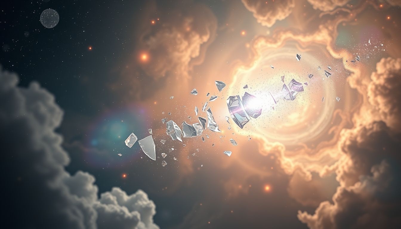 Une poutre d'équilibre brisée symbolise un déséquilibre émotionnel profond.