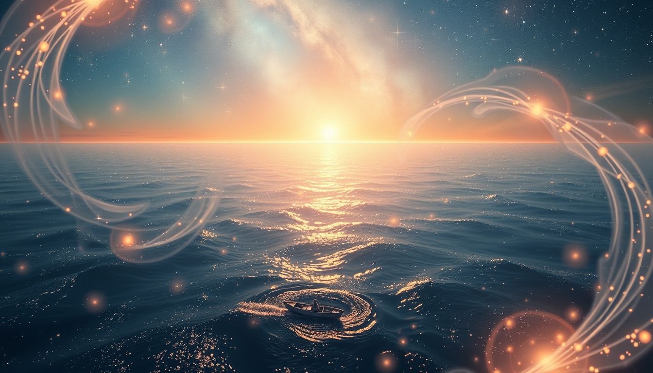 Une petite embarcation symbolise souvent l’aventure vers l’inconnu.