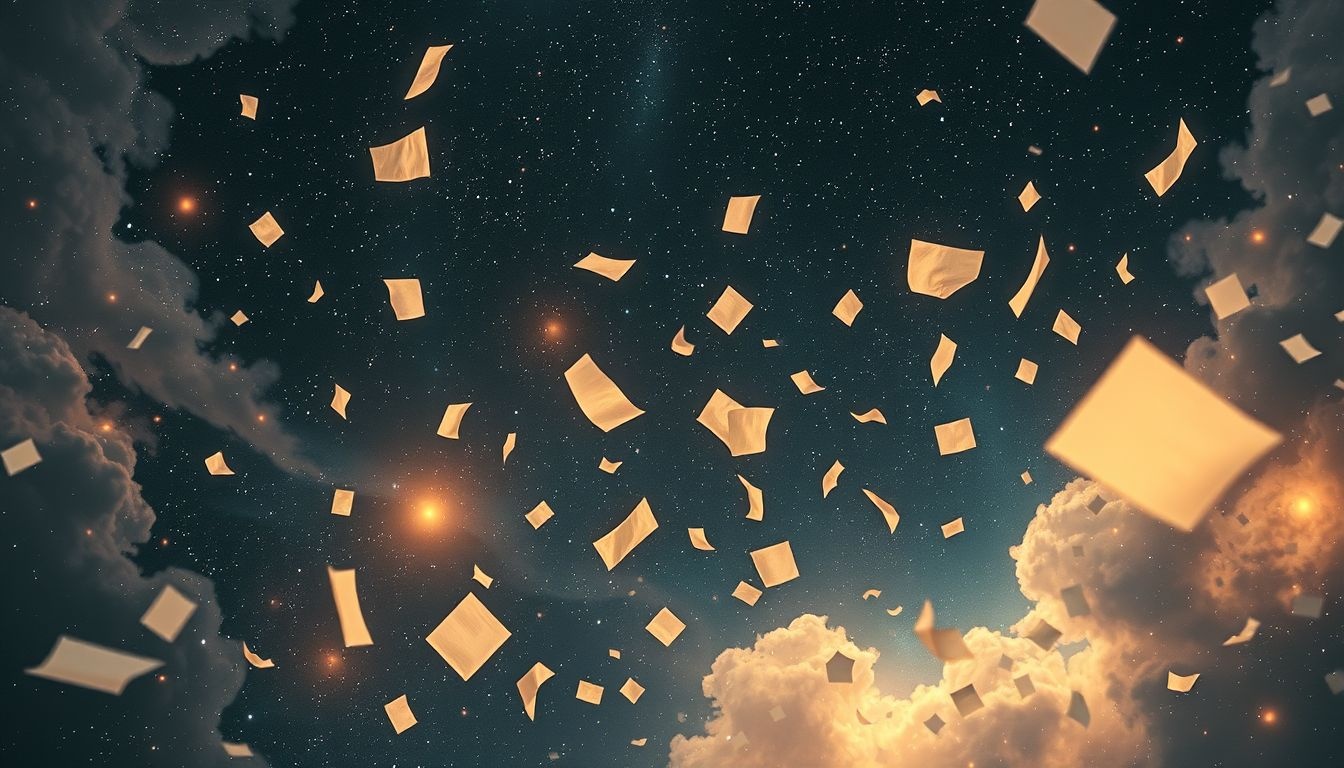 Les déchets de papier s'envolent symbolisent souvent une perte de contrôle.