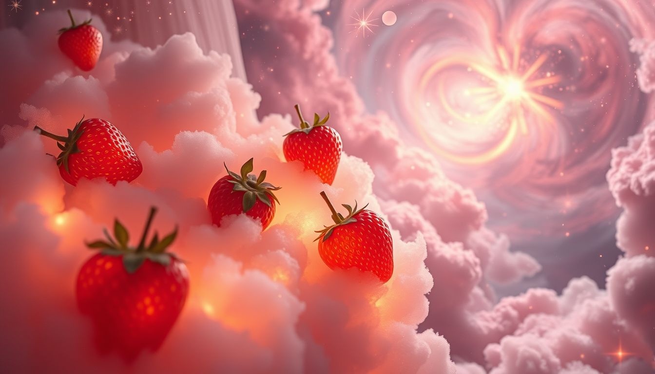 Les fraises symbolisent souvent la sensualité et la joie intense.