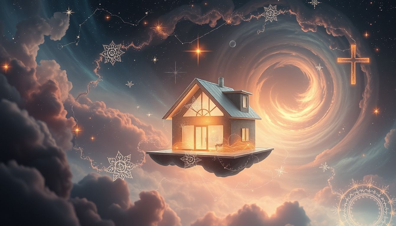 La maison hantée symbolise souvent un lien profond avec l'au-delà.