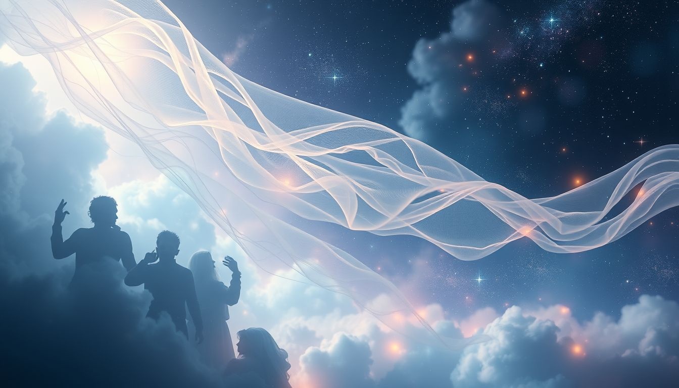 Le gaze voile les rêves, mêlant mystère et révélations cachées.
