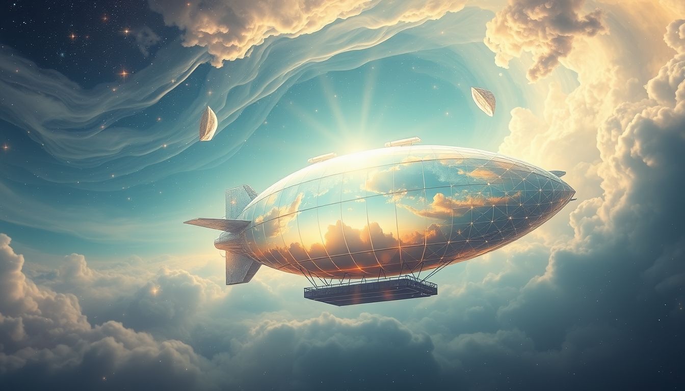 Le zeppelin symbolise le pouvoir et le contrôle dans les rêves.