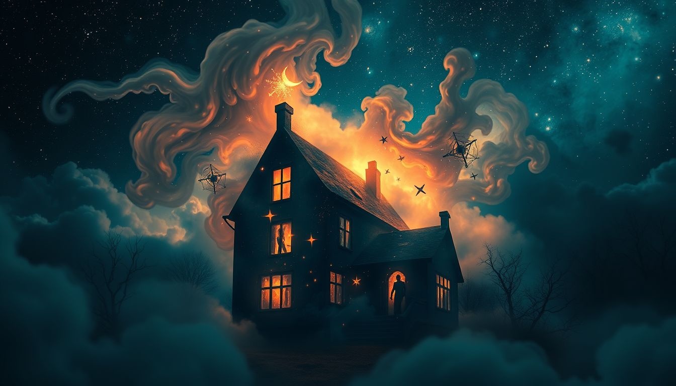 La maison hantée symbolise souvent nos peurs inconscientes profondes.