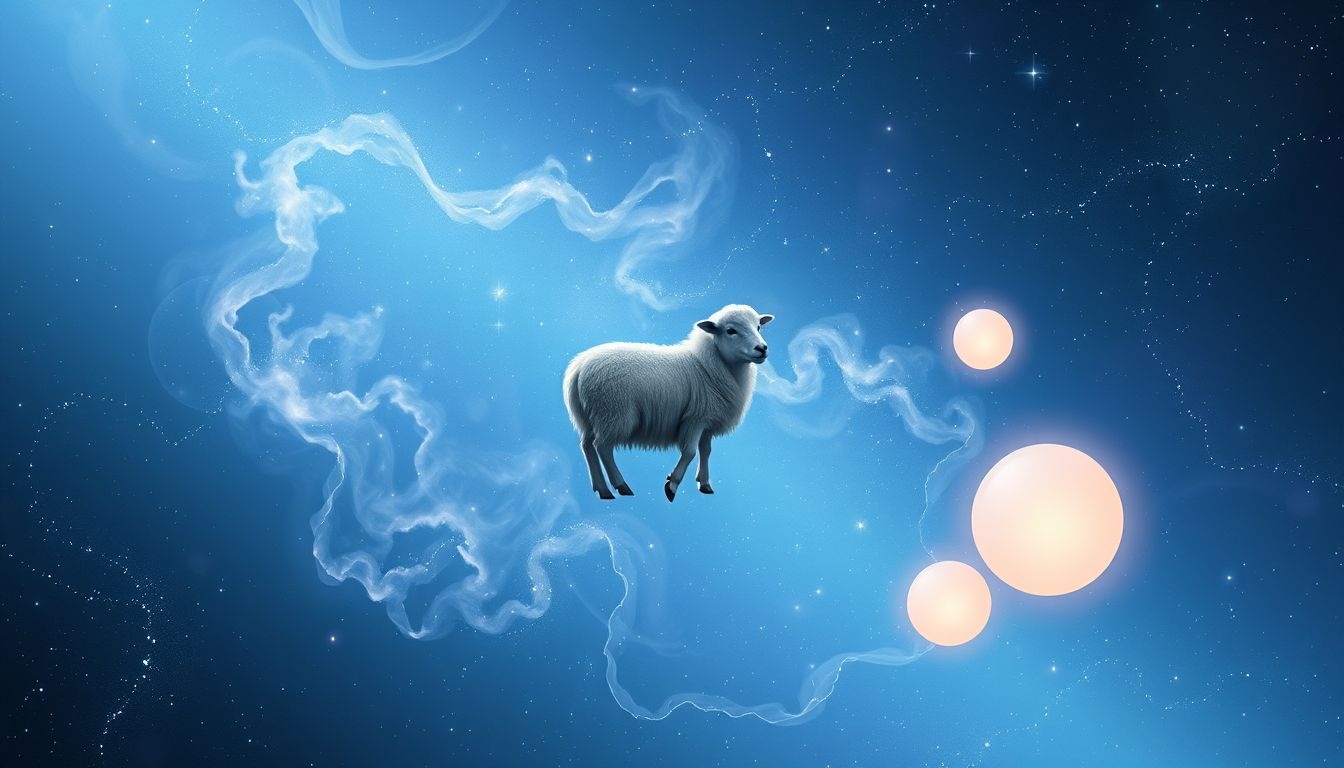 Le mouton isolé symbolise souvent un besoin profond d'introspection personnelle.