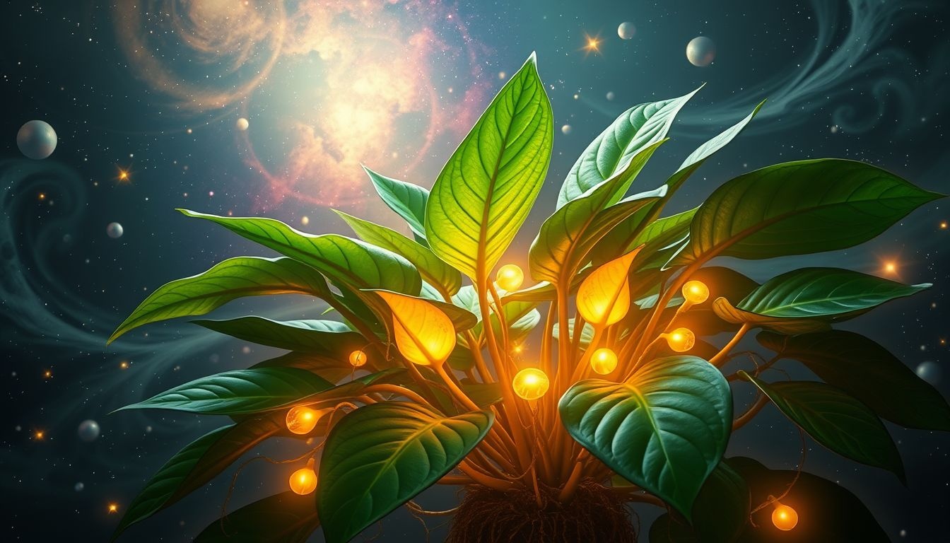 Un philodendron en bonne santé symbolise croissance personnelle et abondance.