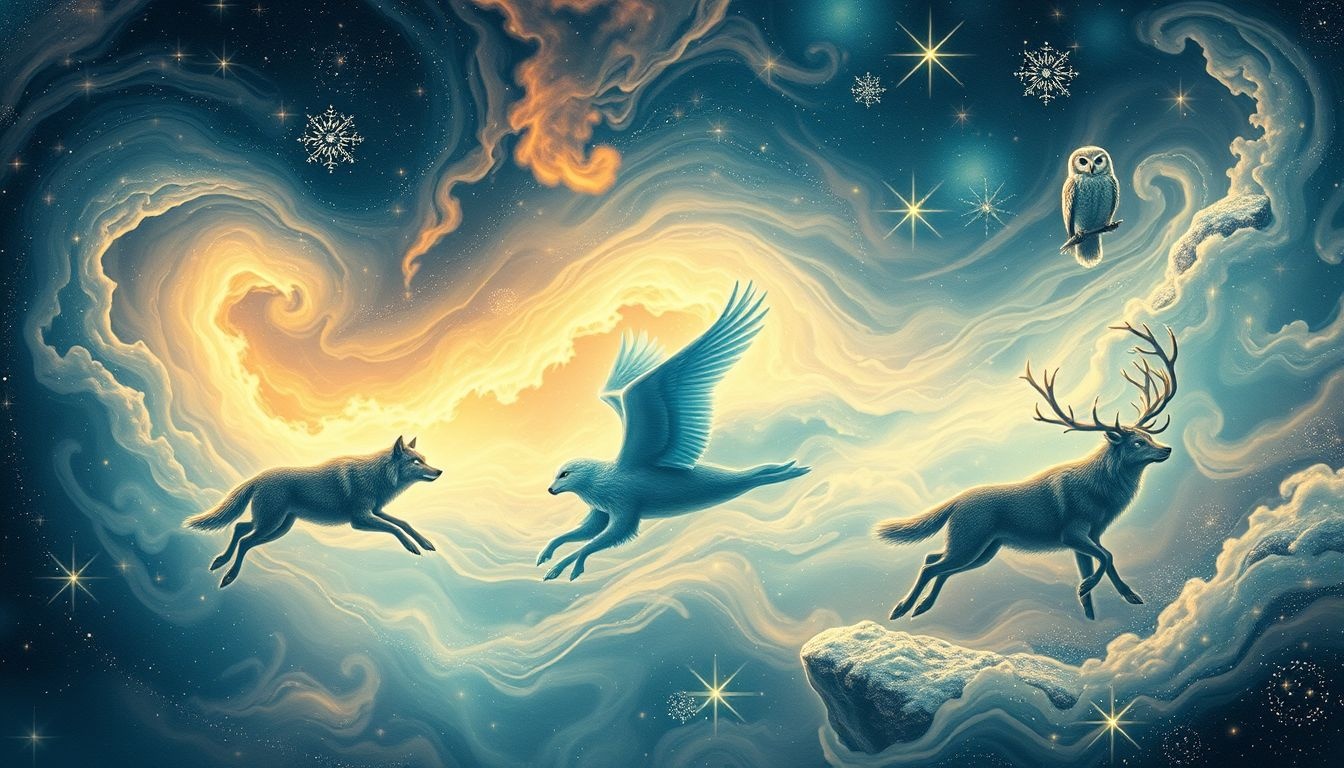 Rêver d'animaux du nord évoque force, instinct et sagesse ancestrale.