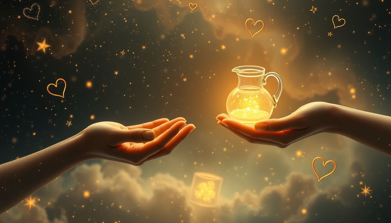 Rêver d'offrir une petite cruche symbolise générosité et affection sincère.