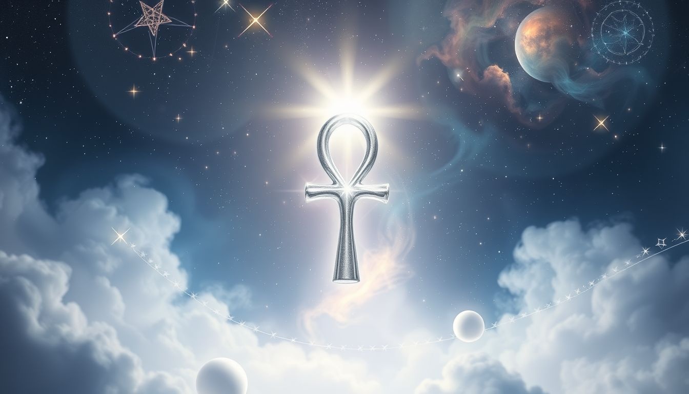 Rêver d’un ankh en argent symbolise clarté spirituelle et sagesse.