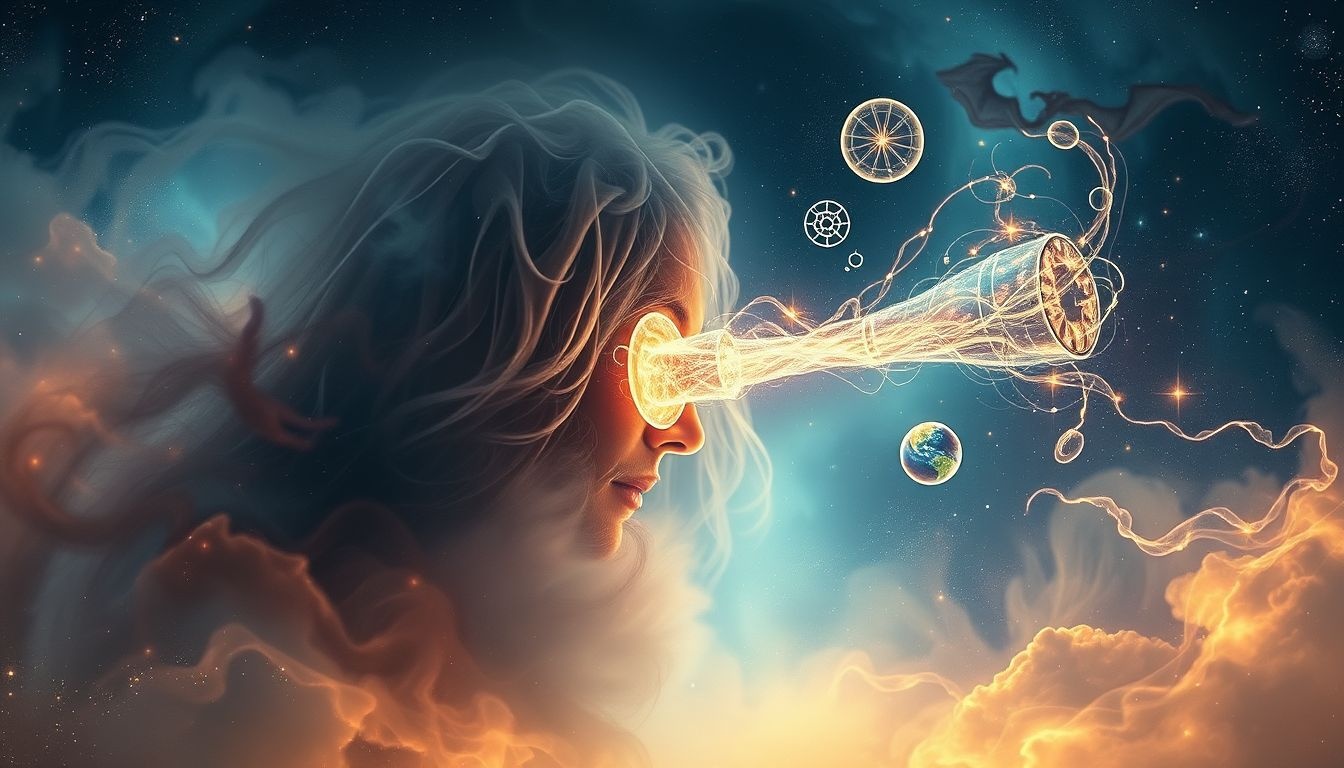 Rêver d’astronome symbolise une quête de clarté et compréhension profonde.