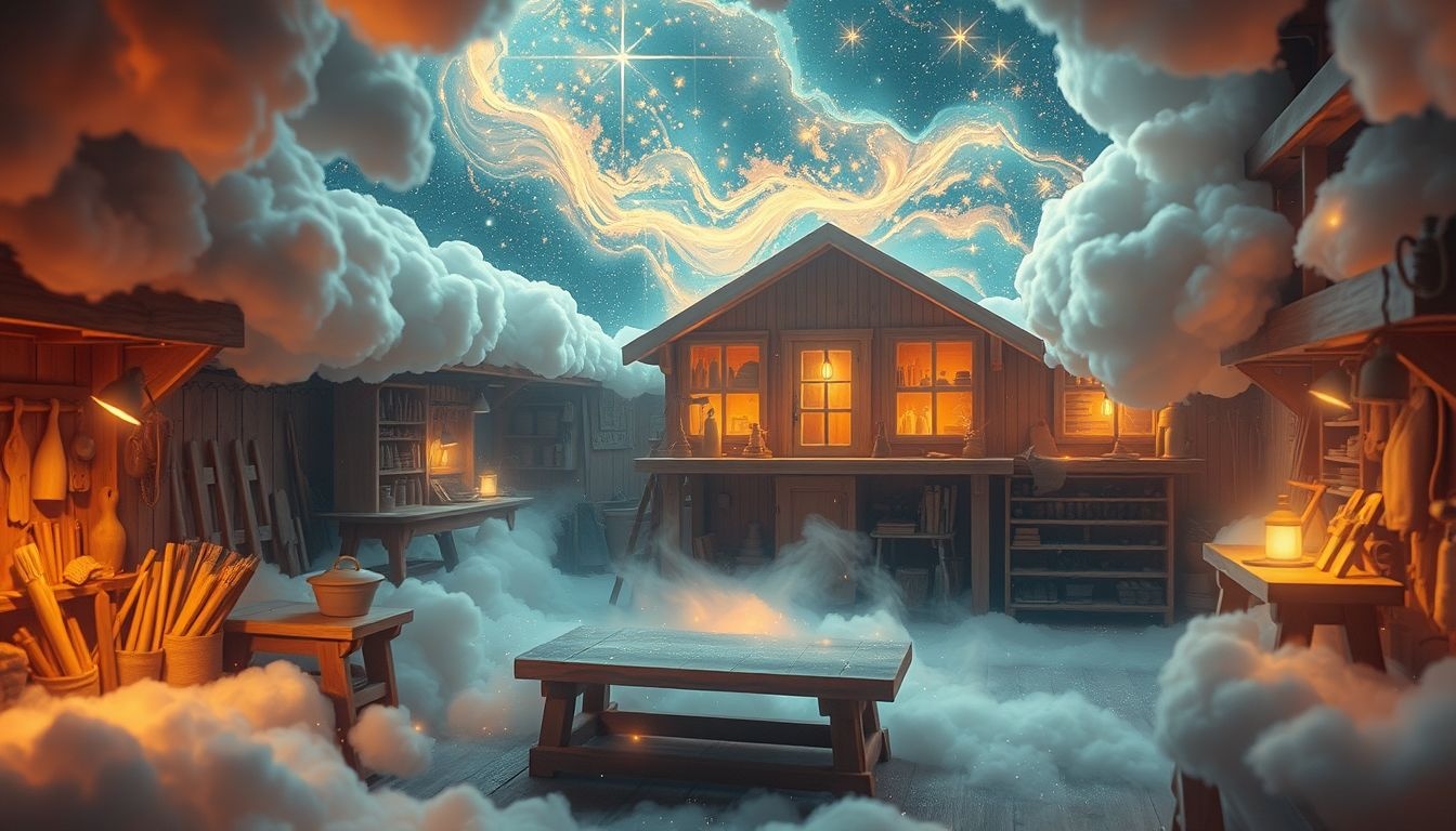 Un atelier de menuiserie lumineux symbolise créativité et épanouissement personnel.