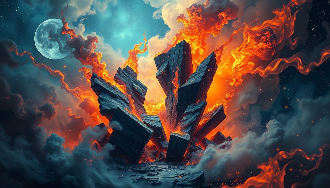 Rêver d’un cabinet d’avocats en feu symbolise une transformation urgente.