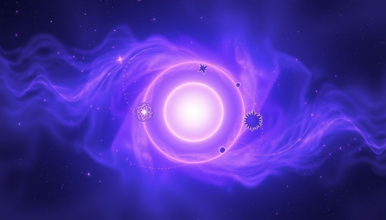 Rêver d'un cercle violet symbolise intuition, spiritualité et transformation profonde.