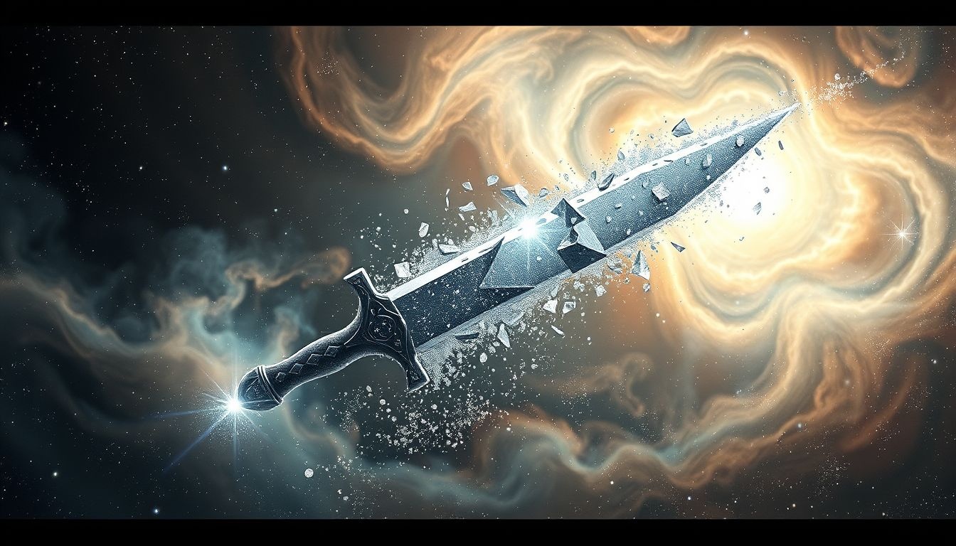 Rêver d’un couteau brisé symbolise fragilité et perte d'autorité.