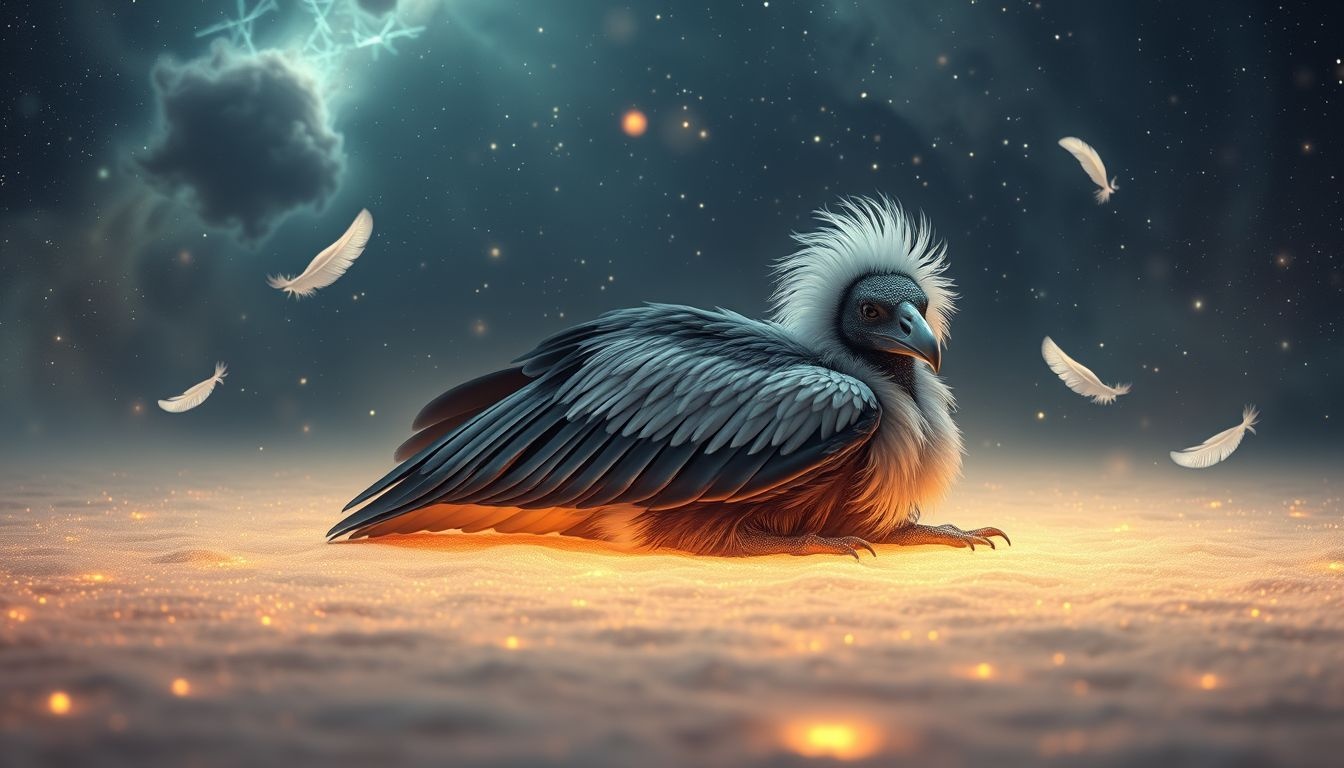 Rêver d’un gypaète barbu au sol symbolise l’ancrage profond.