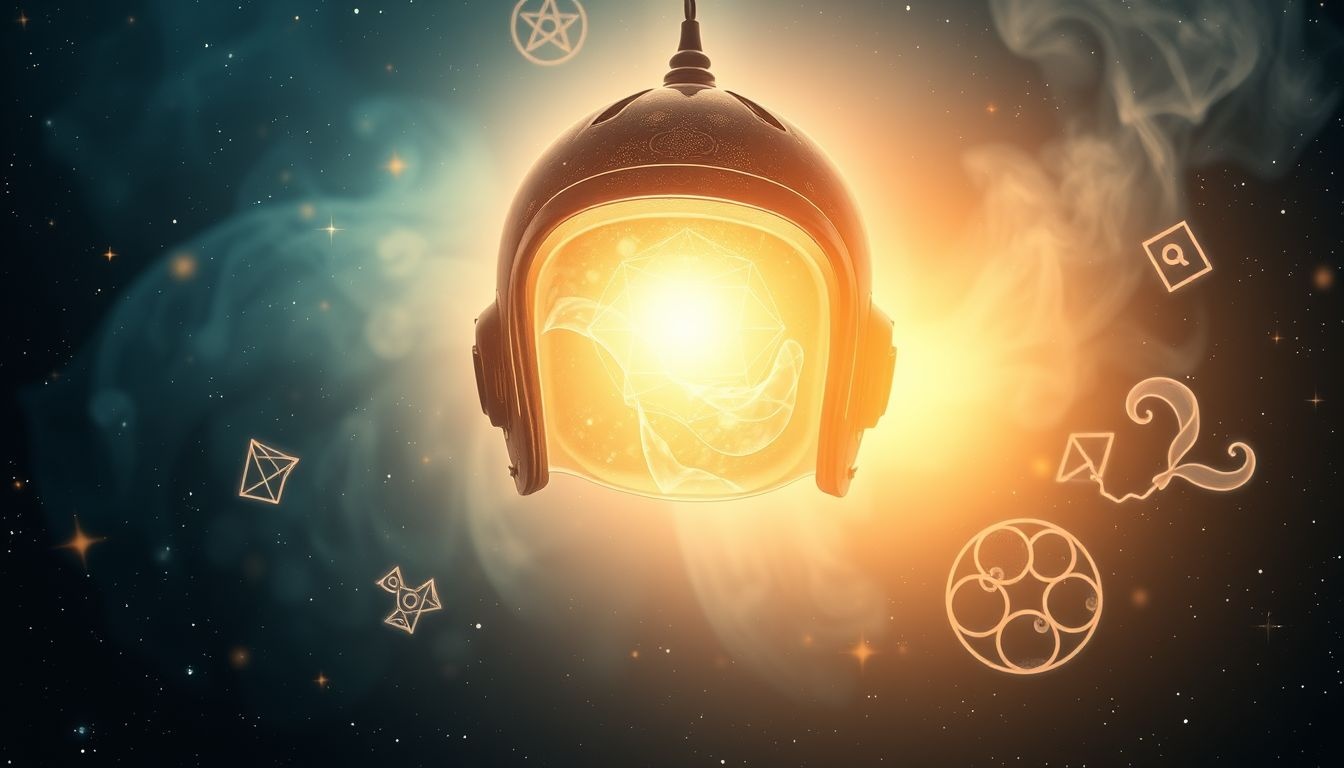 Un heaume parlant symbolise souvent l’intuition et la sagesse intérieure.