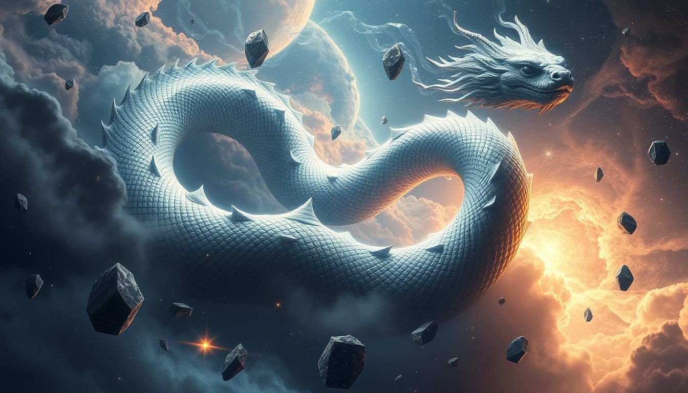 Rêver d’un serpent géant symbolise des peurs et défis intenses.
