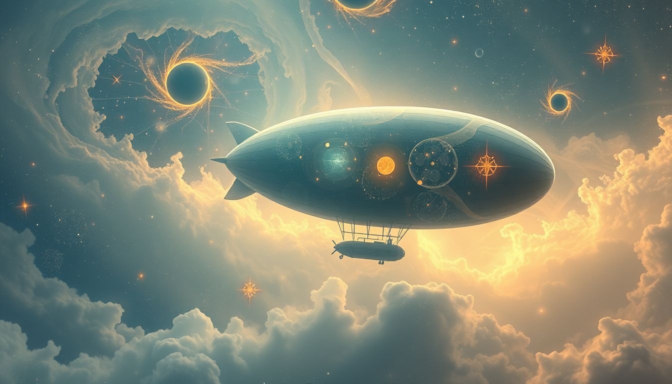 Rêver d’un zeppelin géant symbolise souvent ambitions grandioses et liberté.