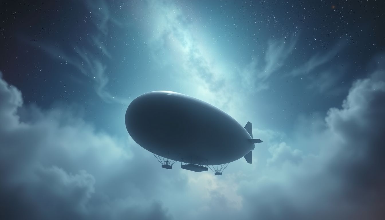 Rêver d’un zeppelin immobile symbolise une stagnation émotionnelle importante.